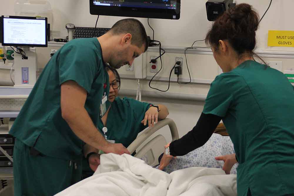 Nursing Students in lab