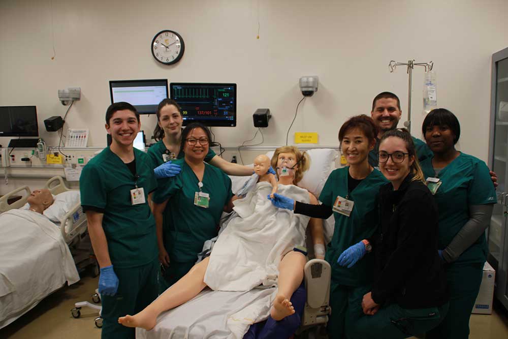 Nursing Students in lab