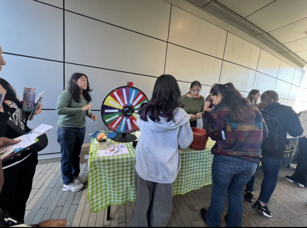 Students playing the Nutrition Trivia Game.